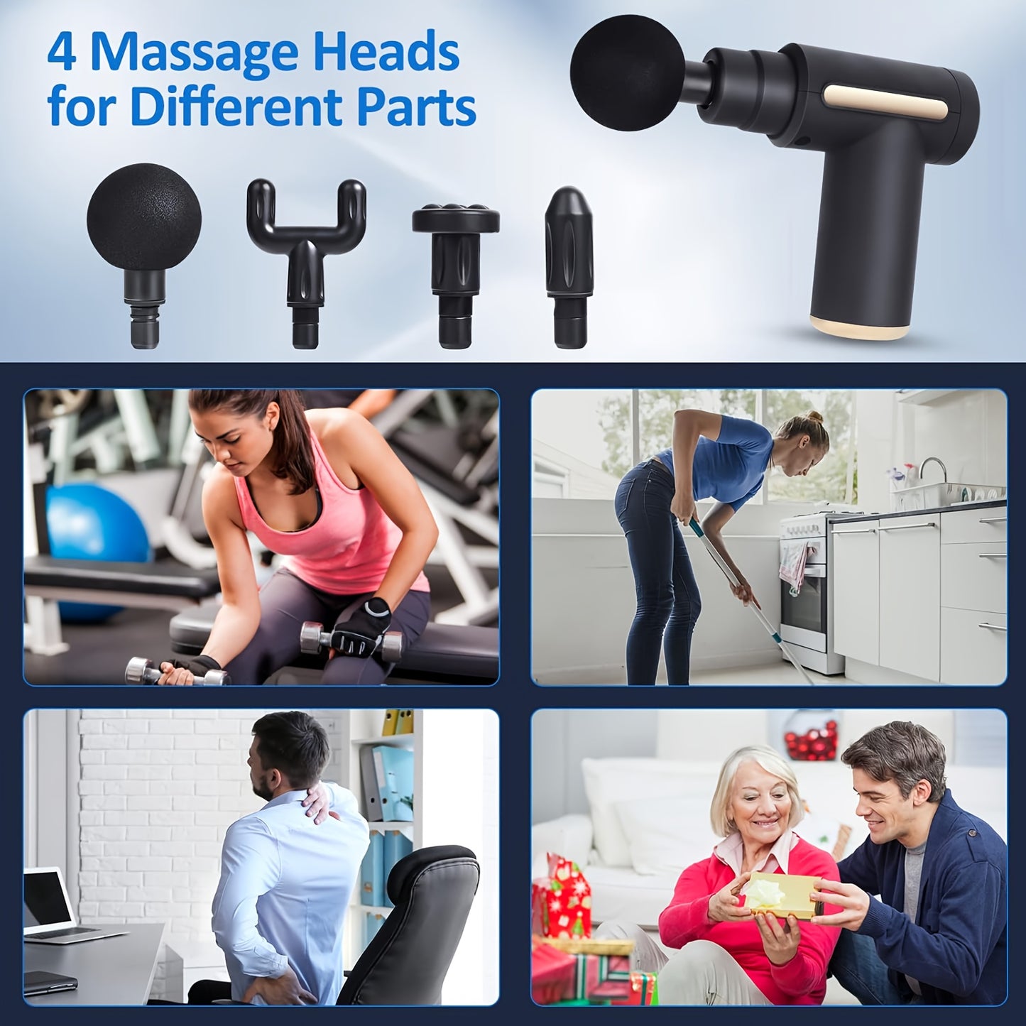 Sejoy 10 Speed Deep Tissue Percussion Muscle Relax Massager