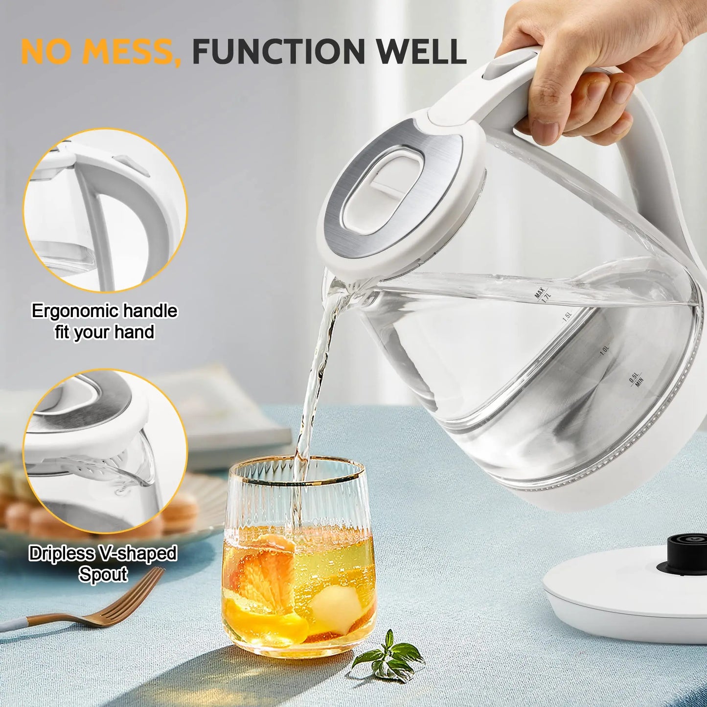 Fast-Boiling Glass Electric Kettle