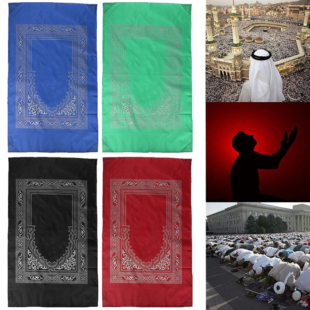 Portable Prayer Rug with Built-In Compass