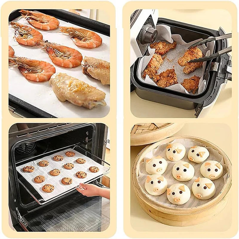 1-Pack Non-Stick Baking Paper Sheets - Thanksgiving Pie & Cookie Prep for Easy Cleanup & Parchment Lining rolling paper