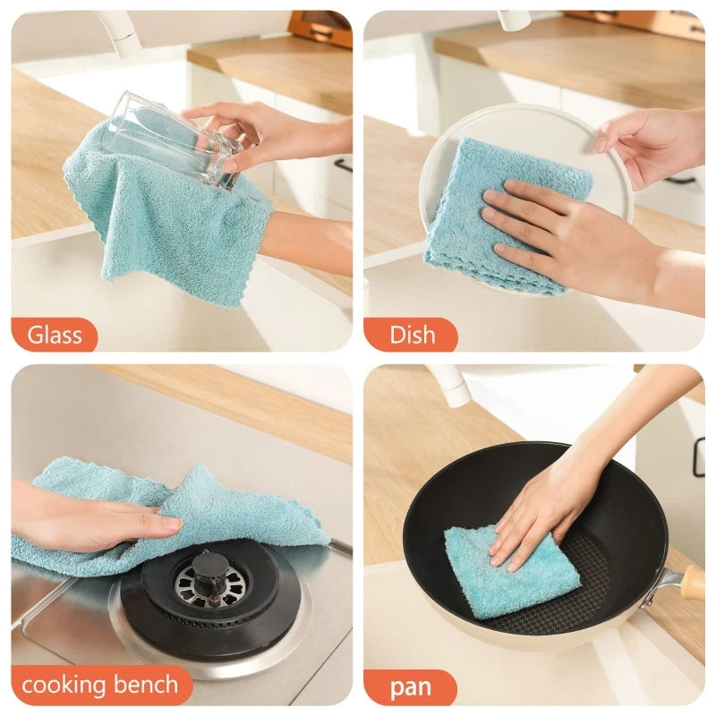 Household cleaning Set of 12 or18 piece, Soft and Highly Absorbent, Perfect for Kitchen and Bathroom, Multi-functional for Home Use