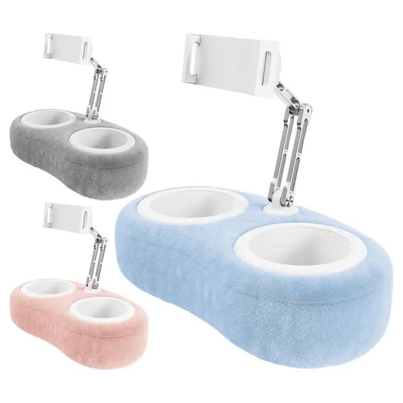 Tablet Pillow Stand Foldable Portable Flexible for Phones Media Holder Multiple Angle Adjustable for Reading Tablet Pillow Stand