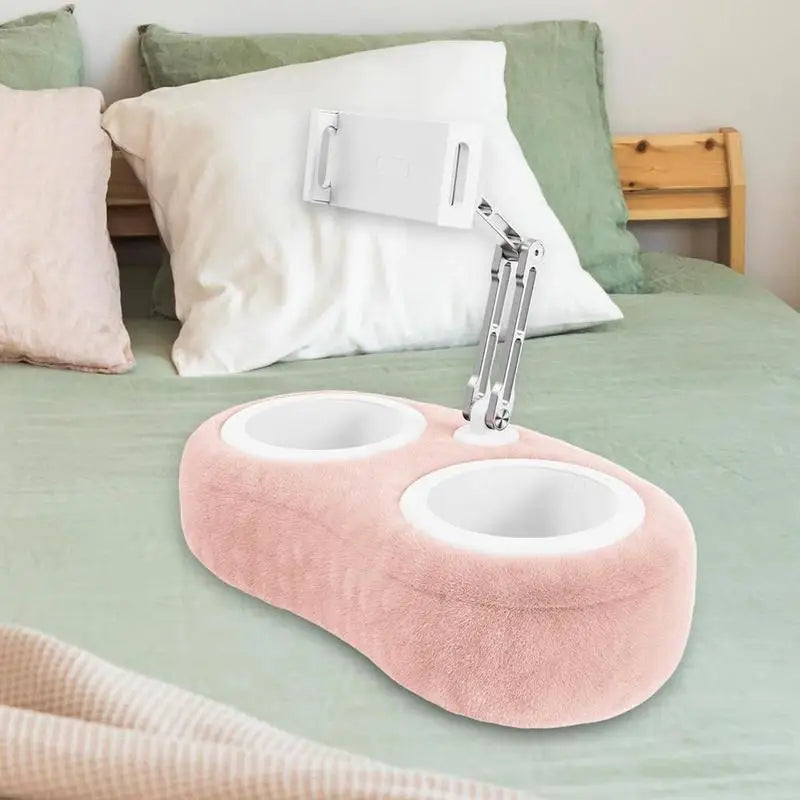 Tablet Pillow Stand Foldable Portable Flexible for Phones Media Holder Multiple Angle Adjustable for Reading Tablet Pillow Stand