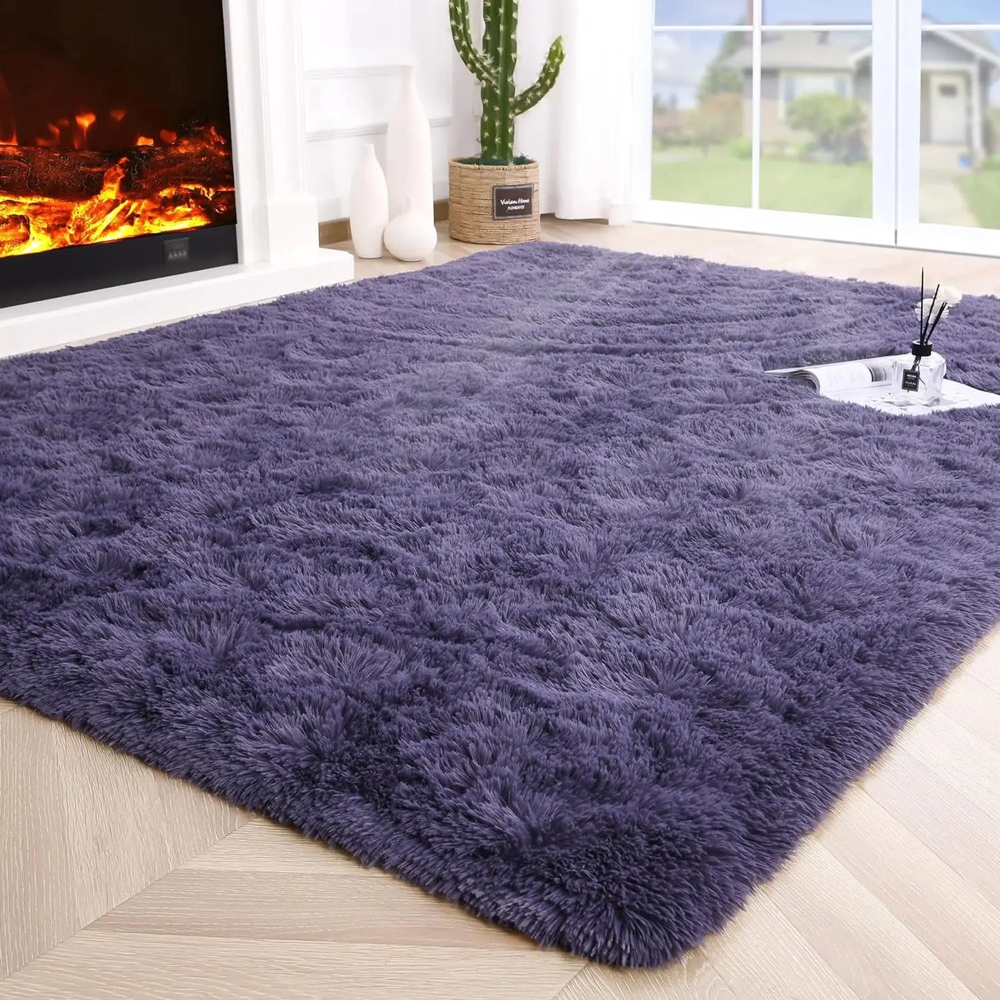 Fluffy Rugs for Bedroom Fuzzy Area Rugs for Living Room Non-Slip Rugs for Hardwood Floors Room Decor