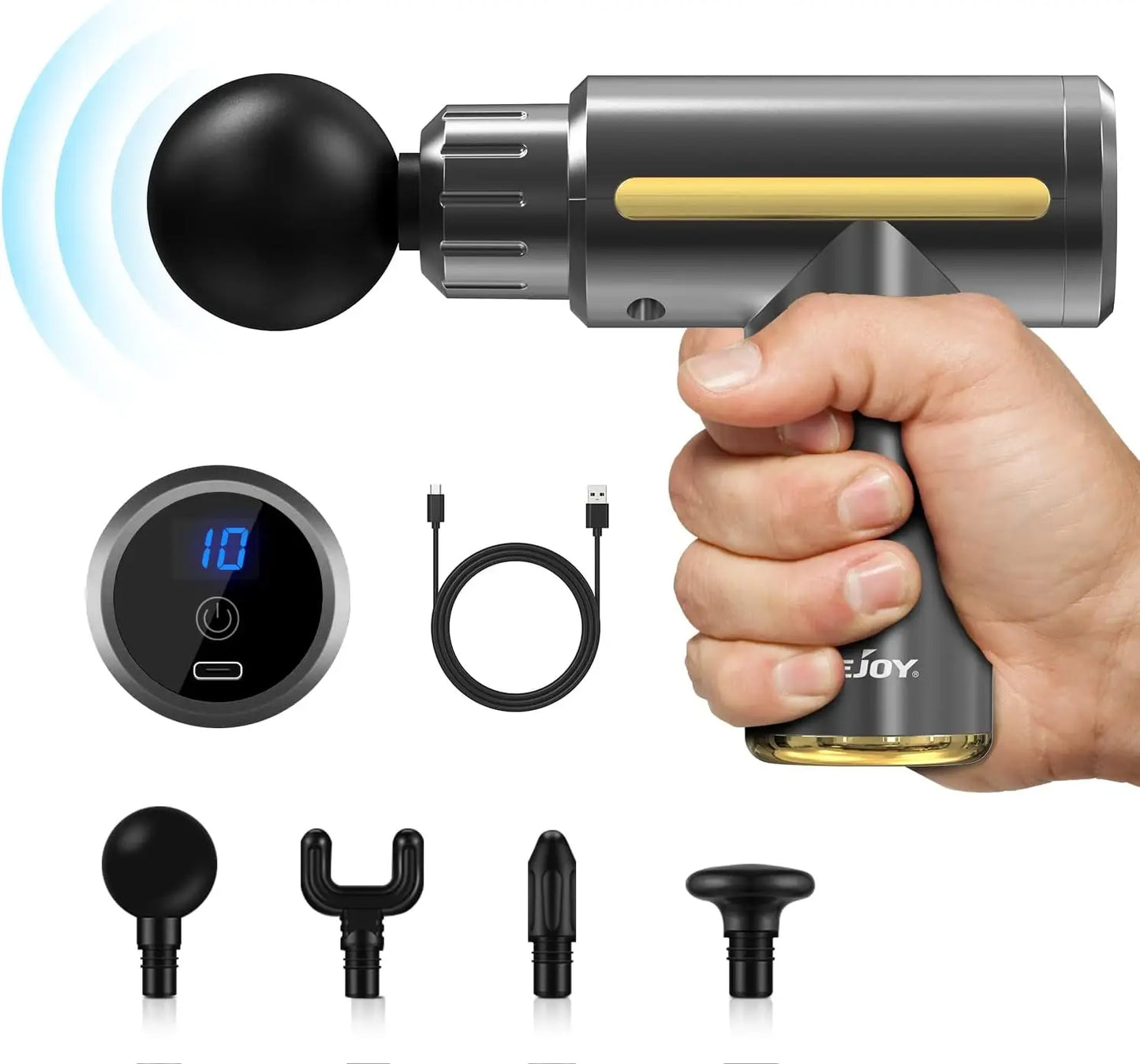 Sejoy 10 Speed Deep Tissue Percussion Muscle Relax Massager