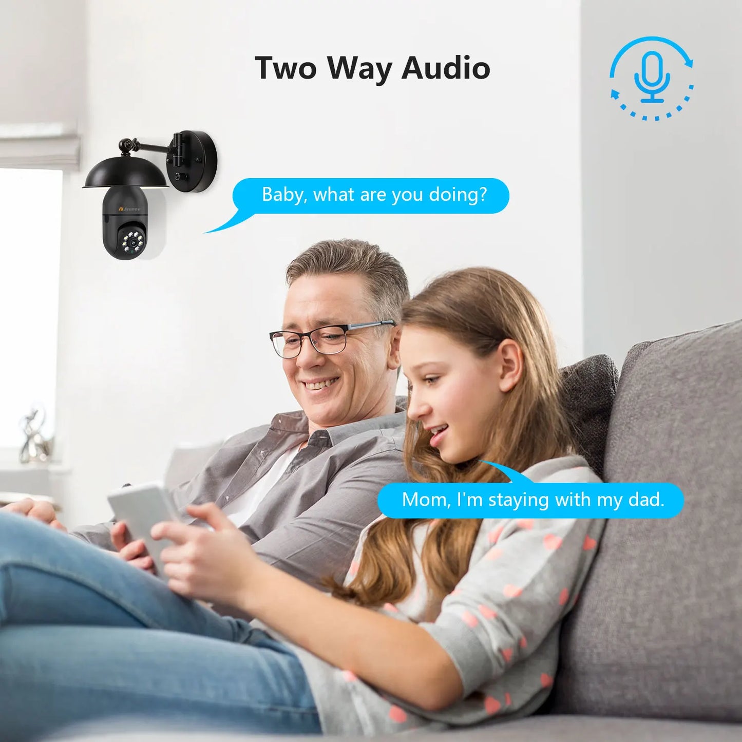Jennov Wireless WiFi Light Bulb Security Camera