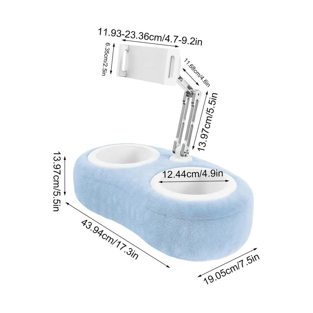 Tablet Pillow Stand Foldable Portable Flexible for Phones Media Holder Multiple Angle Adjustable for Reading Tablet Pillow Stand