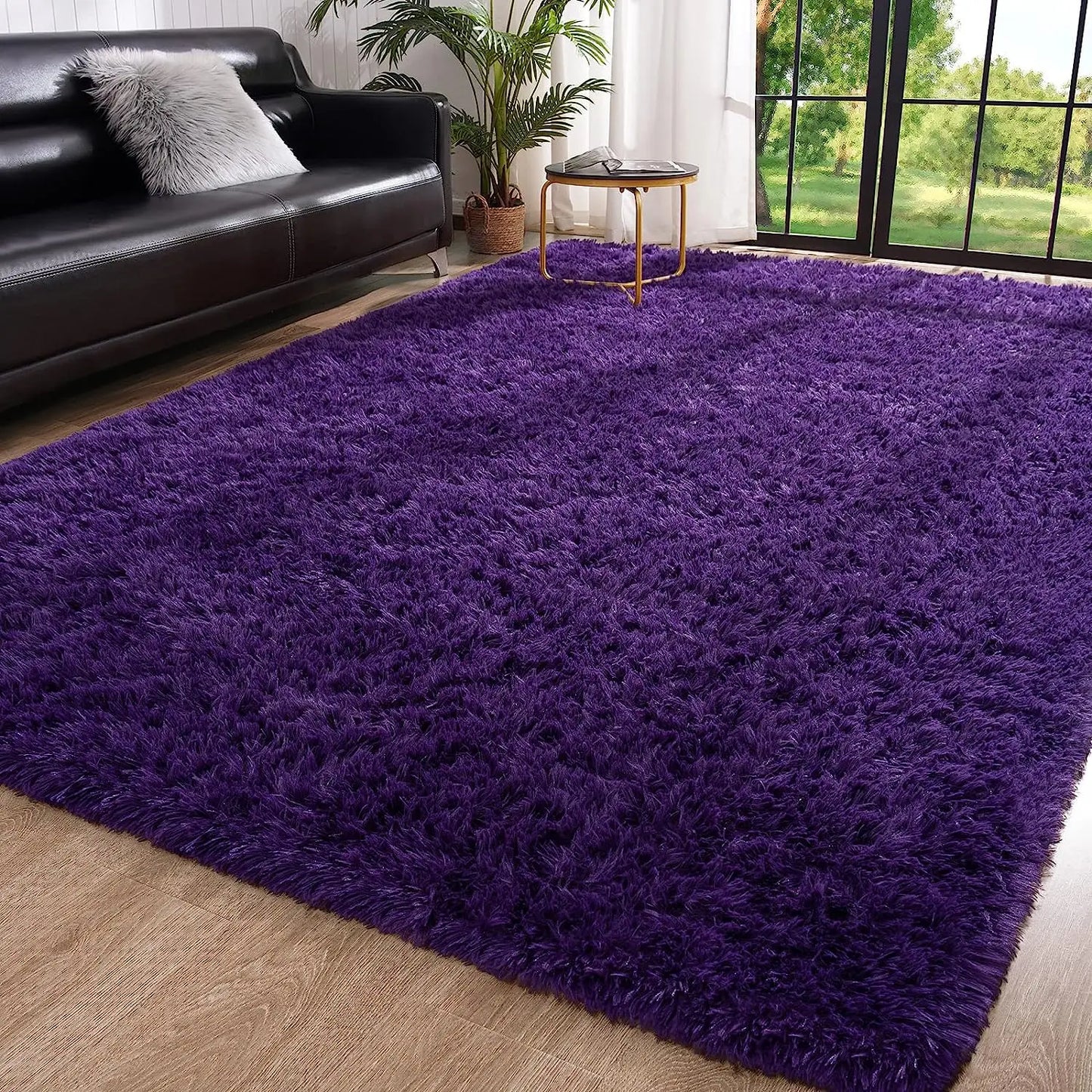Fluffy Rugs for Bedroom Fuzzy Area Rugs for Living Room Non-Slip Rugs for Hardwood Floors Room Decor