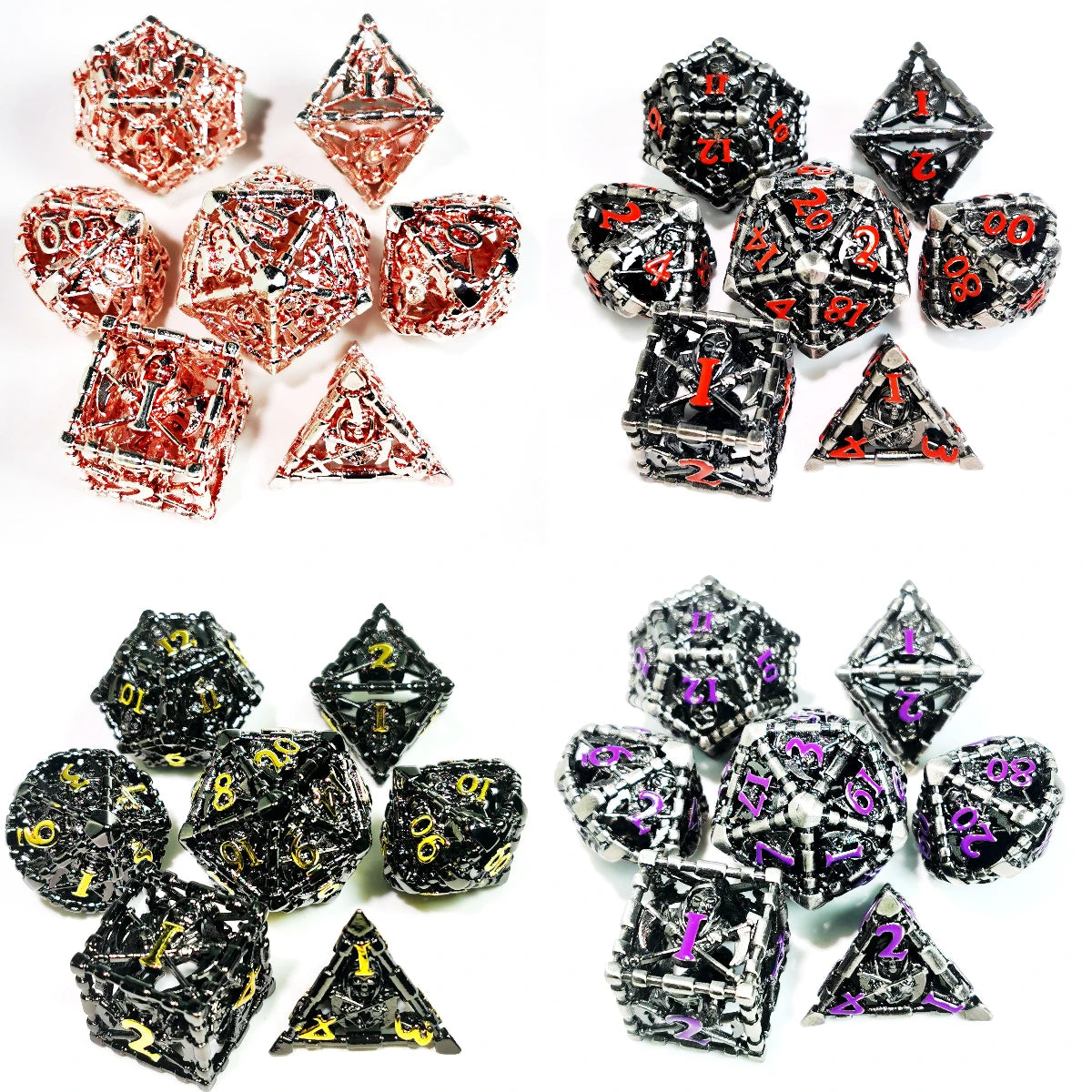 Dungeons and Dragons Metal Dice Set