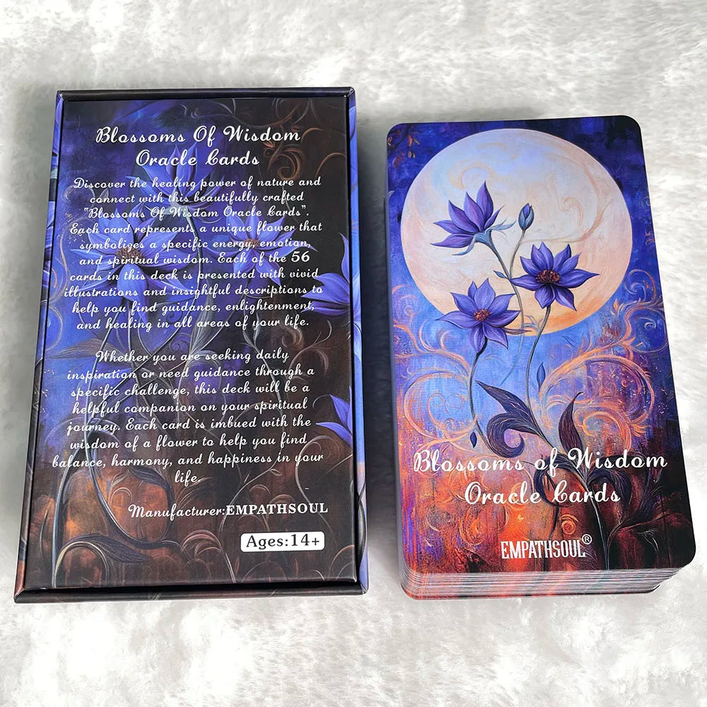 Blossoms of Wisdom Oracle Cards with PDF Guidebook