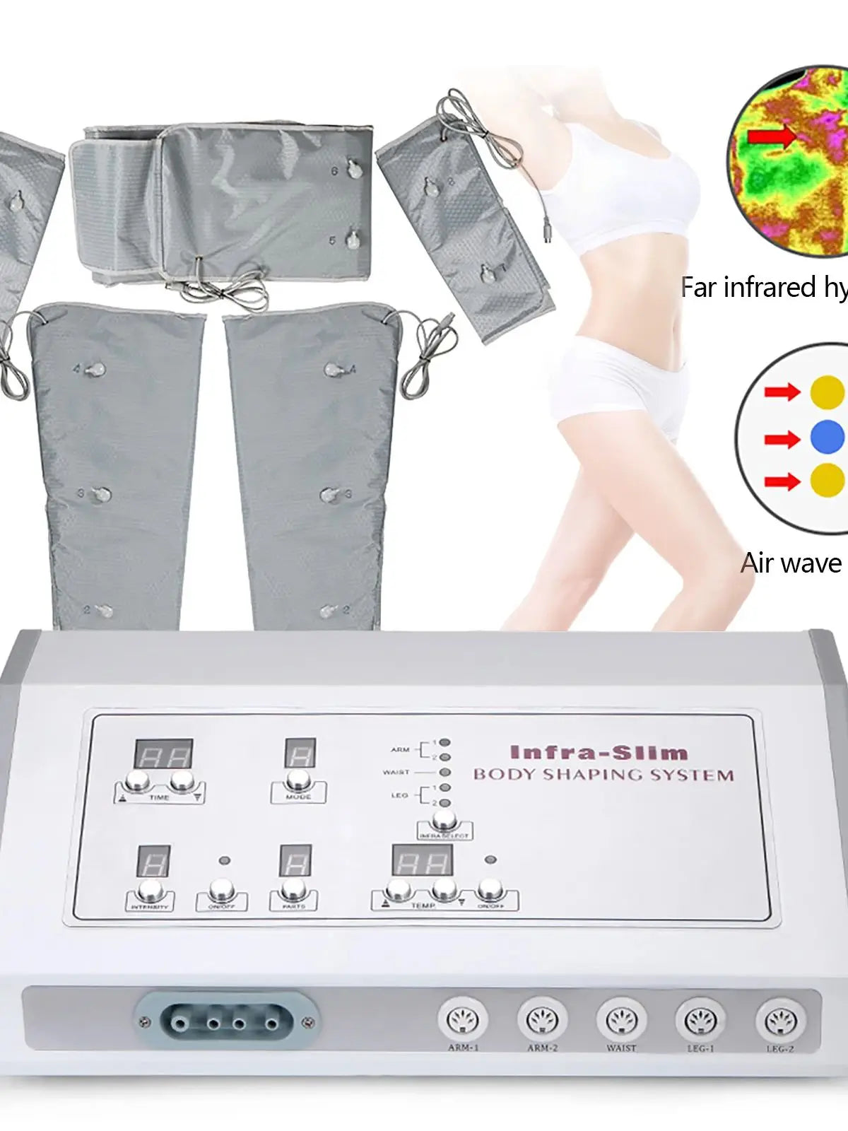 Far-infrared Ray Heating Air Pressure Slimming Suit Pressotherapy Body Contouring Weight Loss SPA Machine