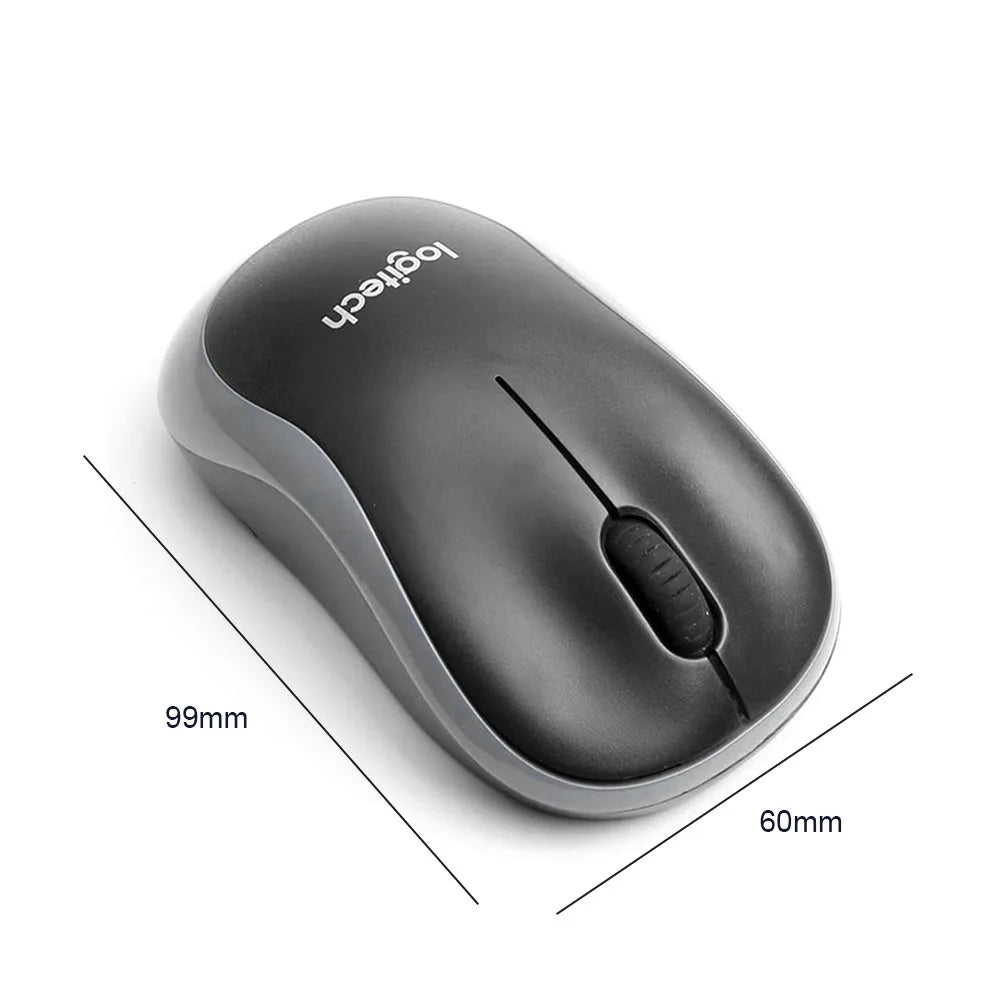 1-Pcs Logitech M185 Wireless Mouse with 2.4GHz USB Receiver Silent Gaming Optical Mice 1000DPI 3 Buttons for PC/Laptop Gamer