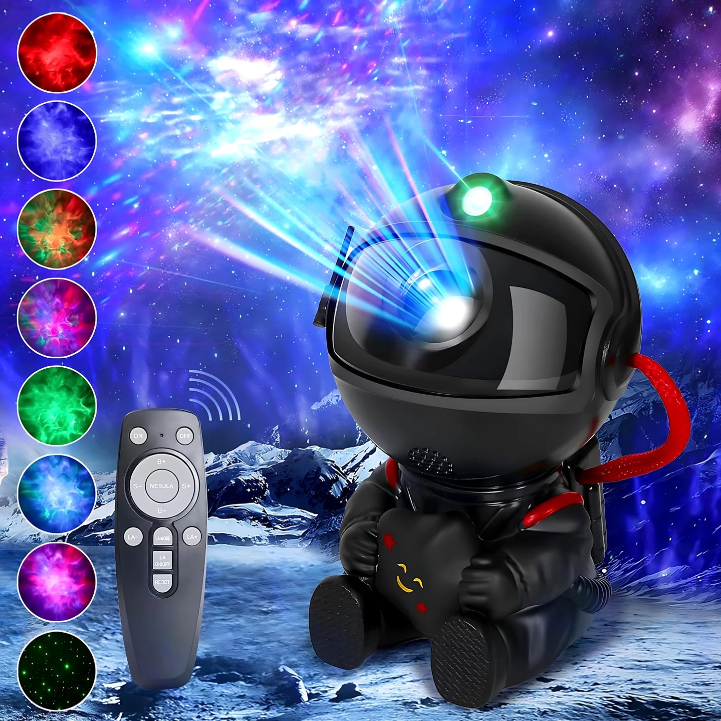 Star Projector Galaxy Night Light Astronaut Space Projector Starry Nebula Ceiling LED Lamp for Bedroom Home Decorative Children Gift