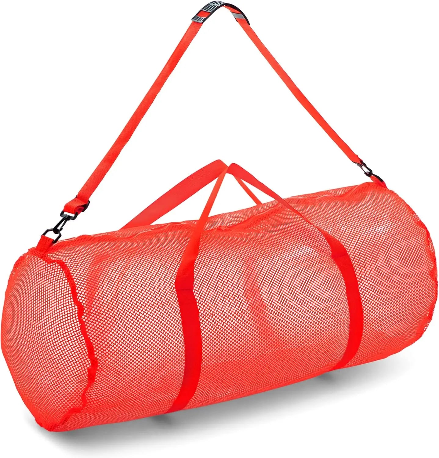 Mesh Bag with Zipper and Adjustable Shoulder , 15\u201D x 36\u201D -Multipurpose, Gym Bag for Equipment, Sports Gear, Laundry