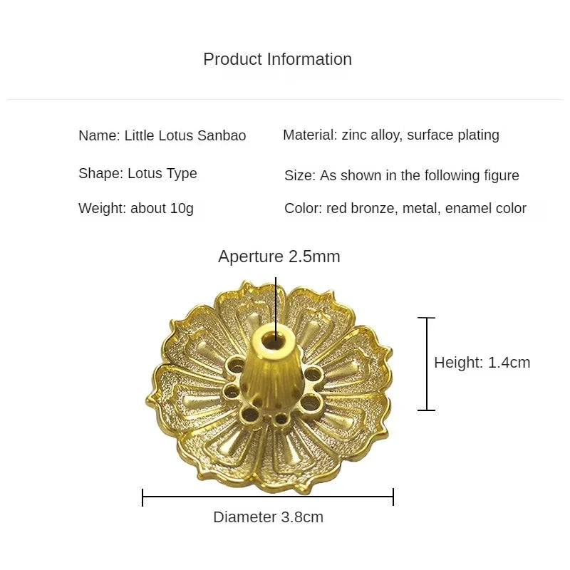 Copper Lotus Burner