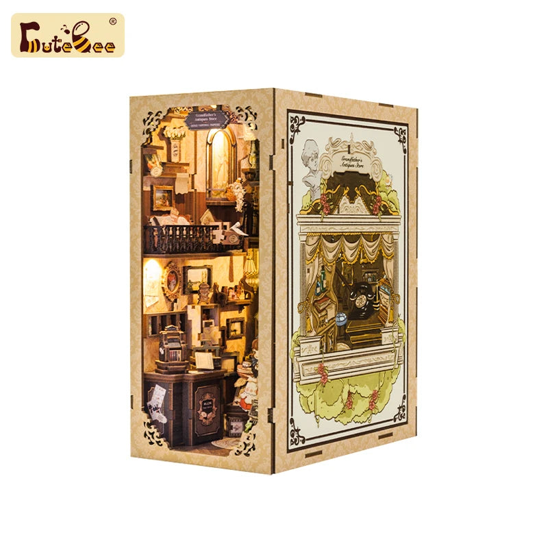 Wooden Dollhouse Bookshelf Kit
