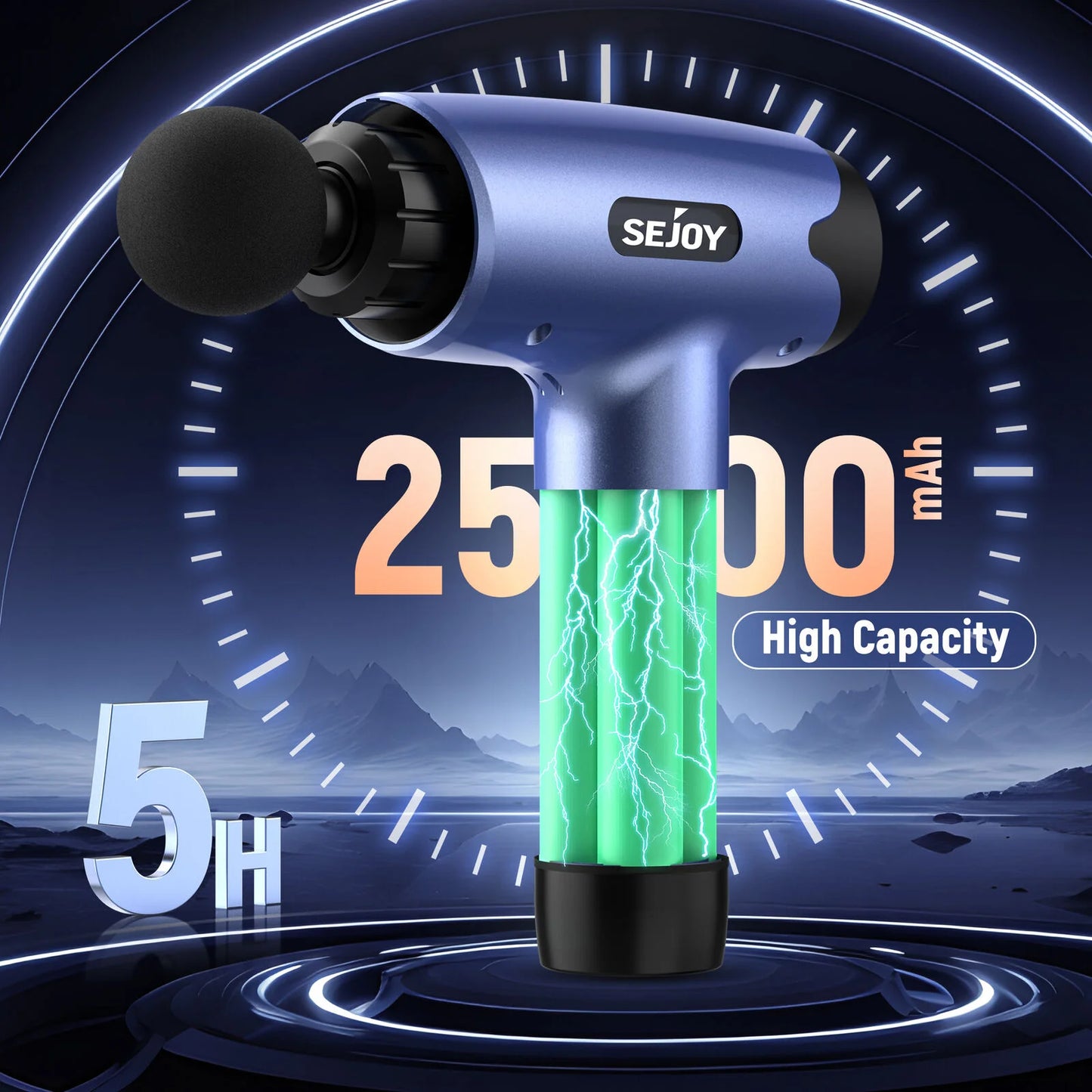 Sejoy 10 Speed Deep Tissue Percussion Muscle Relax Massager