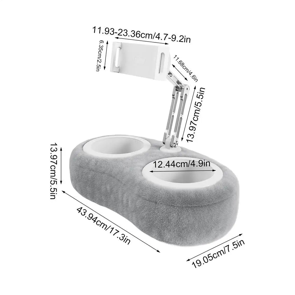 Tablet Pillow Stand Foldable Portable Flexible for Phones Media Holder Multiple Angle Adjustable for Reading Tablet Pillow Stand