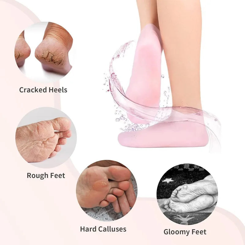 Hair and Foot Care Moisturizing Silicone Gel Gloves