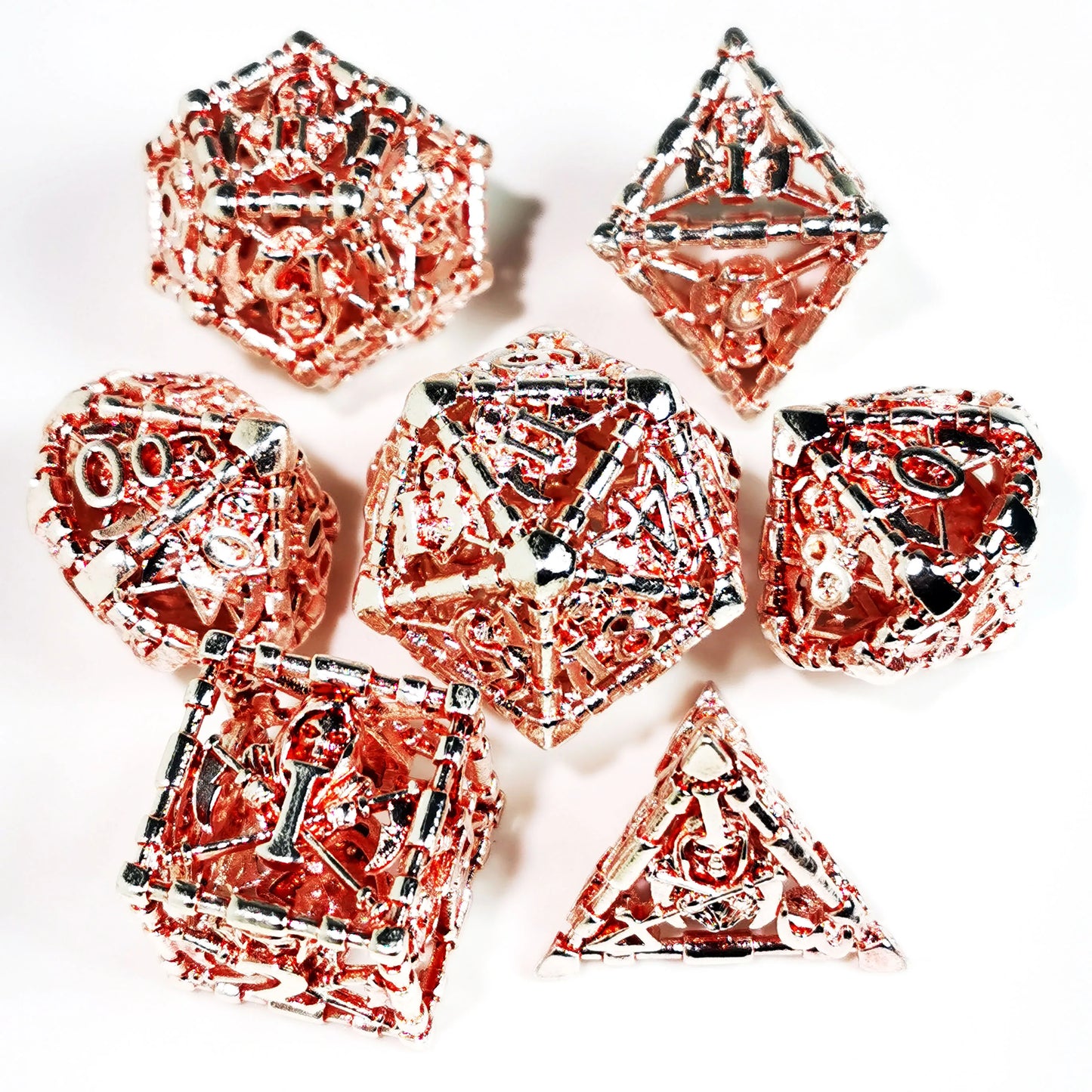 Dungeons and Dragons Metal Dice Set