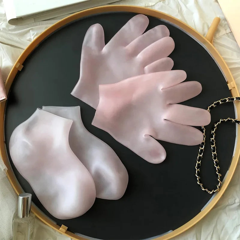 Hair and Foot Care Moisturizing Silicone Gel Gloves