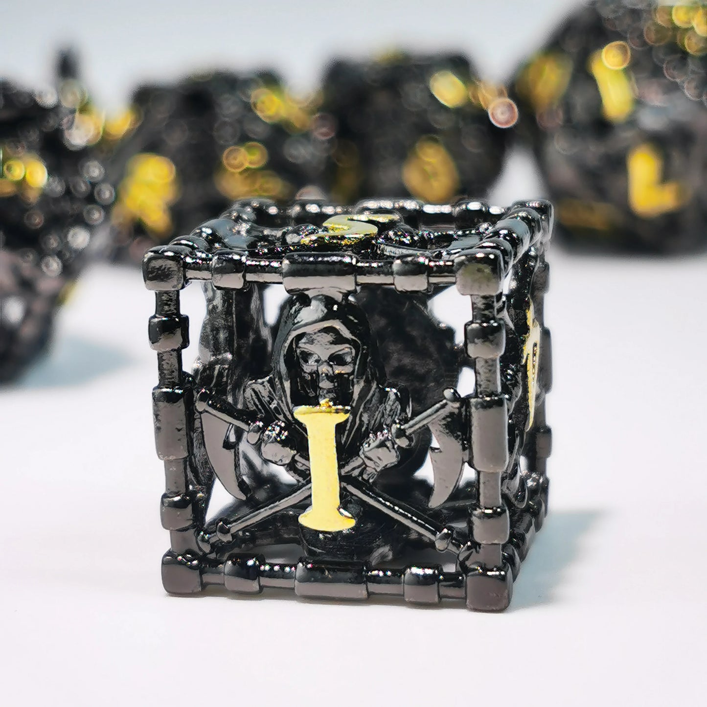 Dungeons and Dragons Metal Dice Set