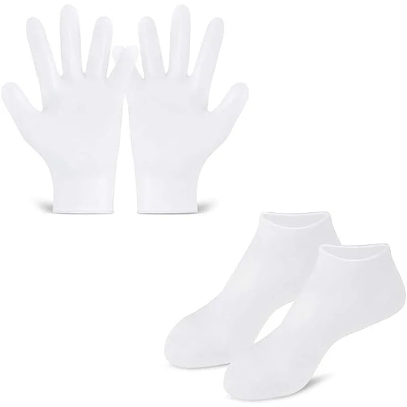 Hair and Foot Care Moisturizing Silicone Gel Gloves