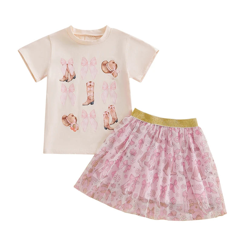 Girls Short Sleeve Summer Set