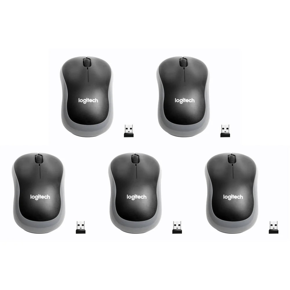 1-Pcs Logitech M185 Wireless Mouse with 2.4GHz USB Receiver Silent Gaming Optical Mice 1000DPI 3 Buttons for PC/Laptop Gamer
