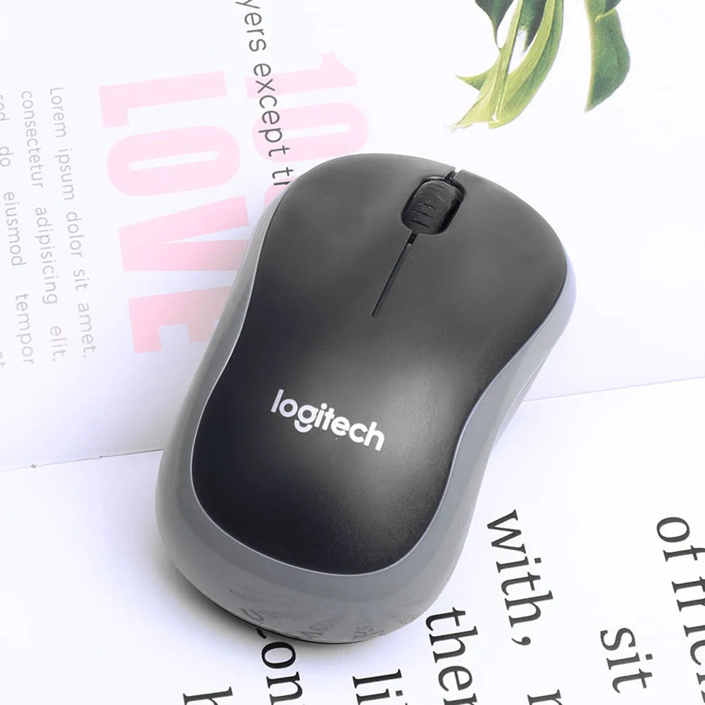 1-Pcs Logitech M185 Wireless Mouse with 2.4GHz USB Receiver Silent Gaming Optical Mice 1000DPI 3 Buttons for PC/Laptop Gamer