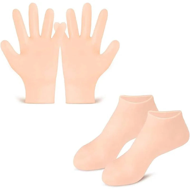 Hair and Foot Care Moisturizing Silicone Gel Gloves