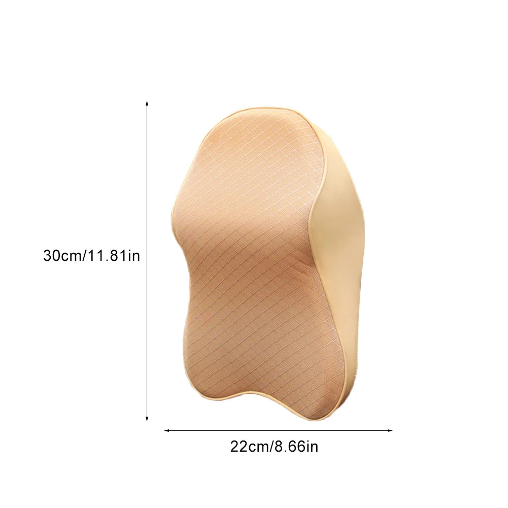 Memory Foam Neck Pillow Car Comfortable Seat Supports Lumbar Backrest Car Seat Headrest Cushion Pads For Neck Pain Relief