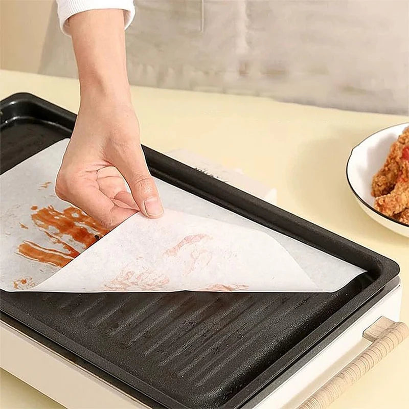 1-Pack Non-Stick Baking Paper Sheets - Thanksgiving Pie & Cookie Prep for Easy Cleanup & Parchment Lining rolling paper