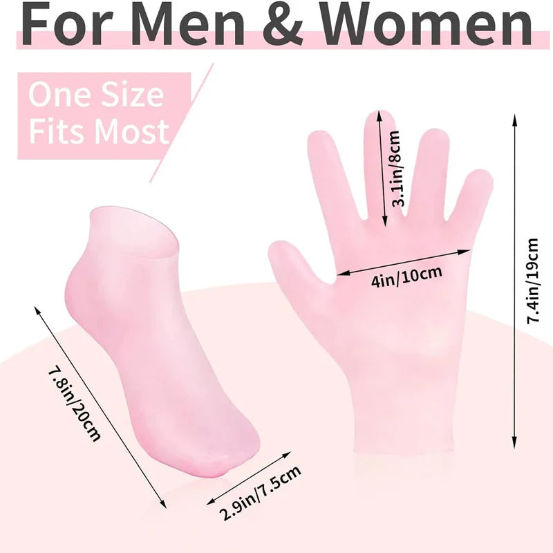 Hair and Foot Care Moisturizing Silicone Gel Gloves