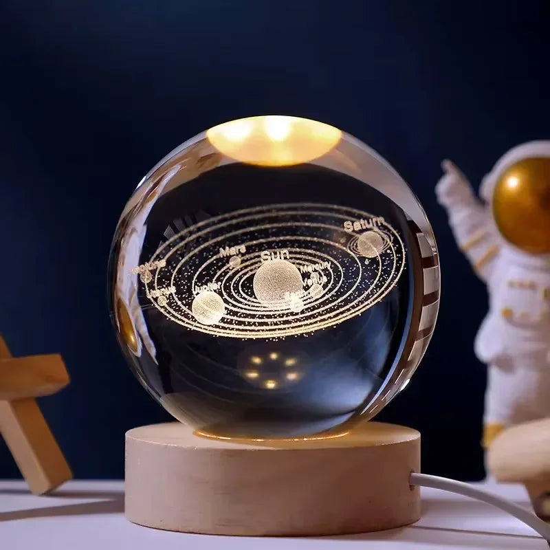 Glowing Galaxy Crystal Ball Night Lights
