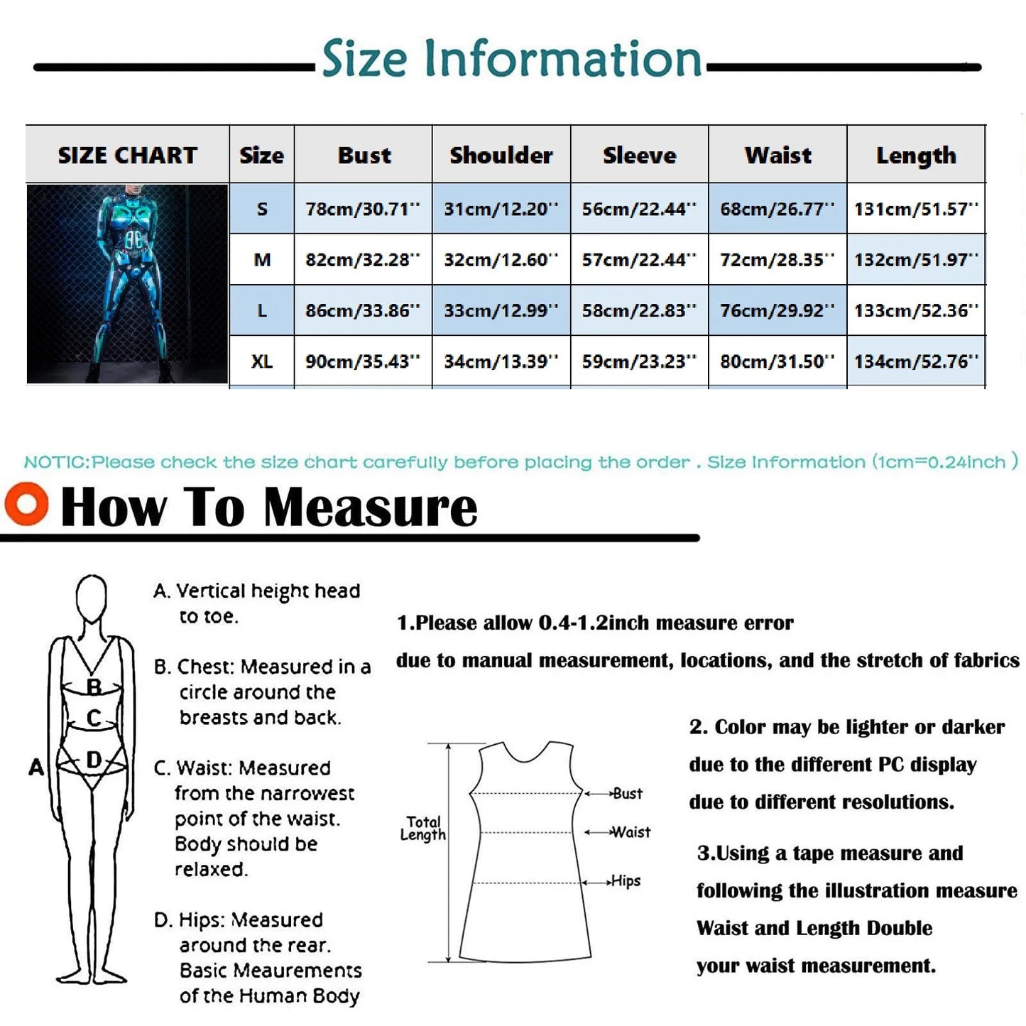 Full Body Bodysuit for Women/Girls 3d Print Bodysuit Skinny Elastic Zipper Back Jumpsuits 2024