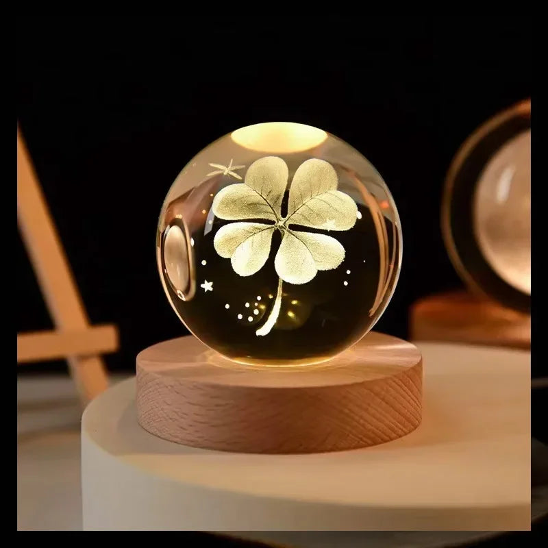 Glowing Galaxy Crystal Ball Night Lights