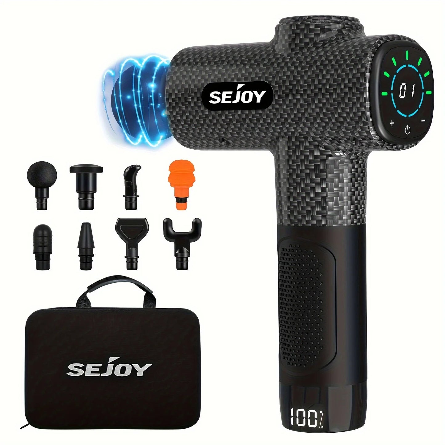 Sejoy 10 Speed Deep Tissue Percussion Muscle Relax Massager