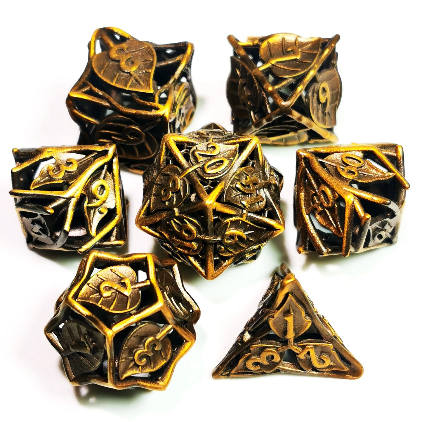 Dungeons and Dragons Metal Dice Set