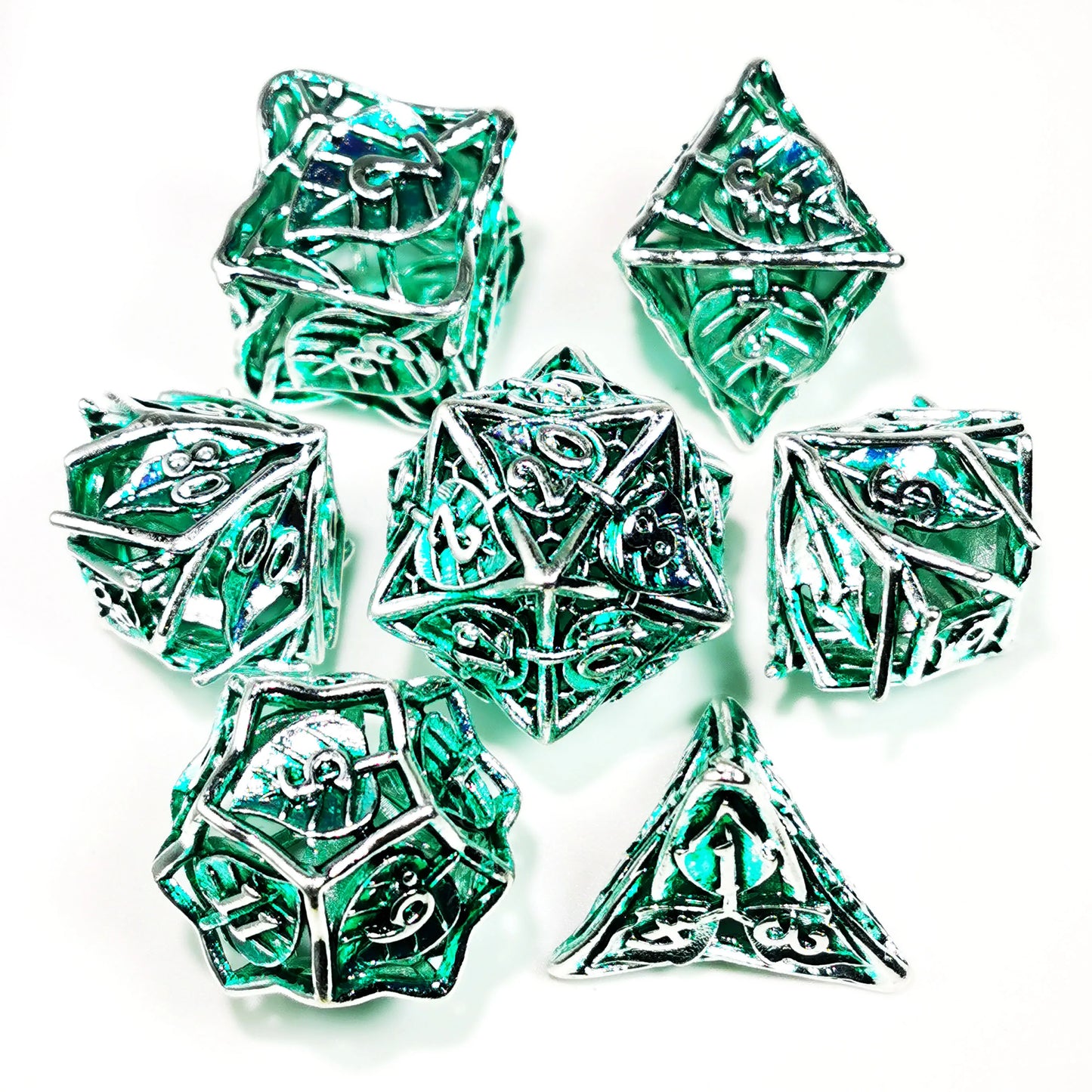 Dungeons and Dragons Metal Dice Set