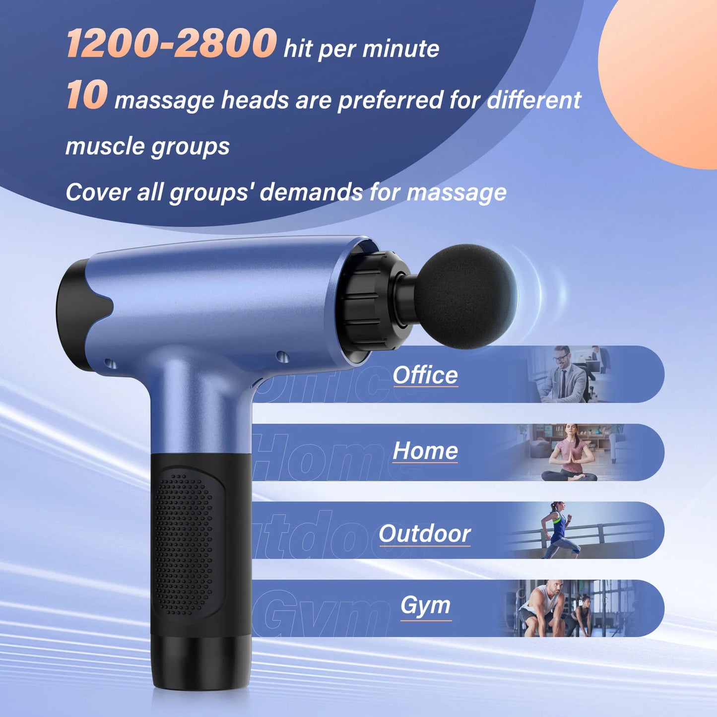 Sejoy 10 Speed Deep Tissue Percussion Muscle Relax Massager