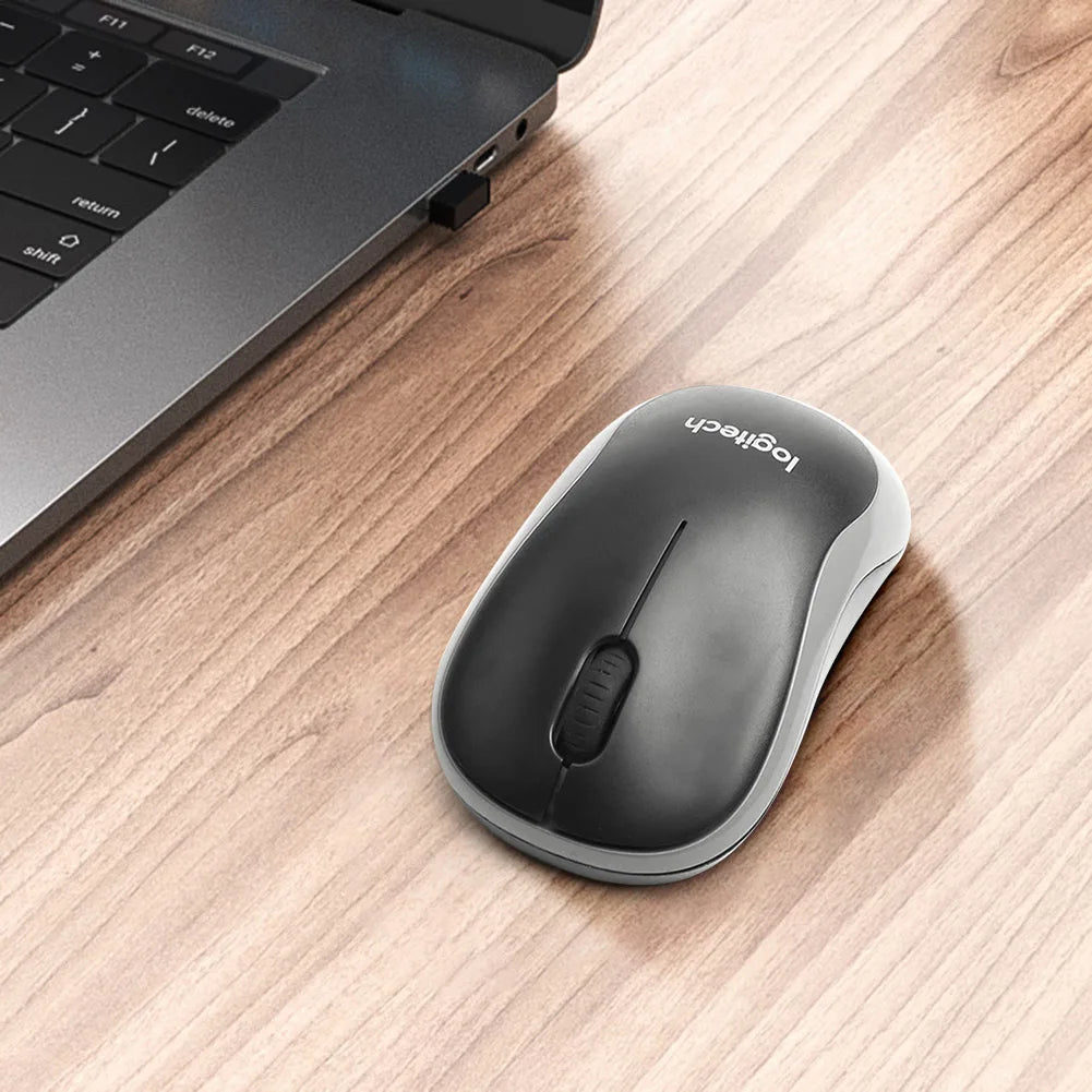 1-Pcs Logitech M185 Wireless Mouse with 2.4GHz USB Receiver Silent Gaming Optical Mice 1000DPI 3 Buttons for PC/Laptop Gamer