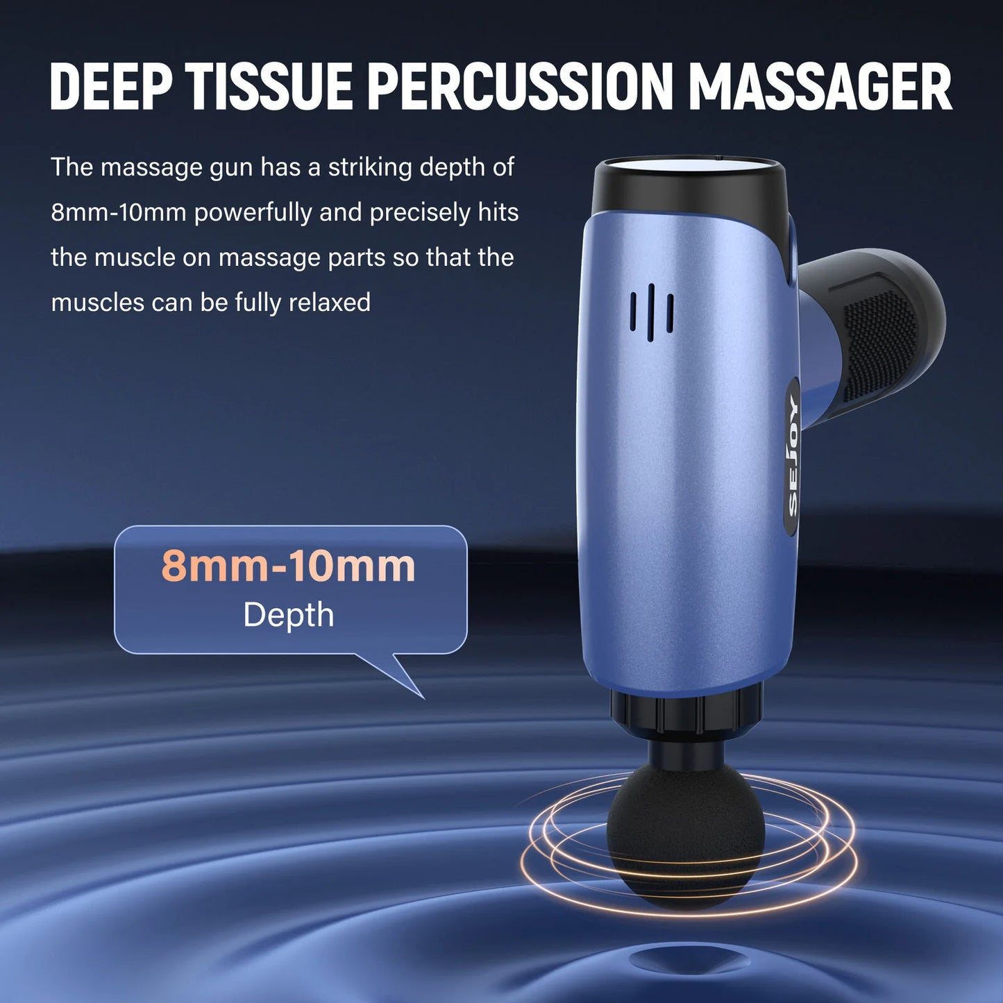 Sejoy 10 Speed Deep Tissue Percussion Muscle Relax Massager