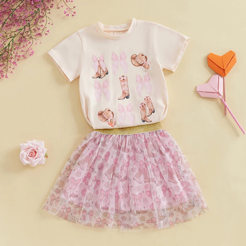 Girls Short Sleeve Summer Set