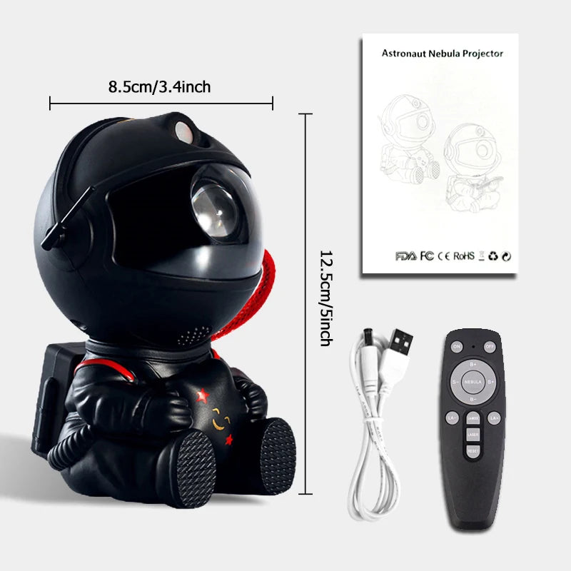 Star Projector Galaxy Night Light Astronaut Space Projector Starry Nebula Ceiling LED Lamp for Bedroom Home Decorative Children Gift