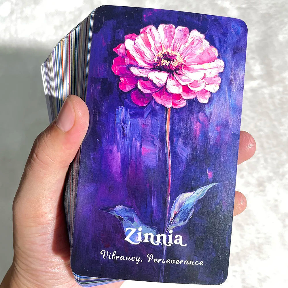 Blossoms of Wisdom Oracle Cards with PDF Guidebook