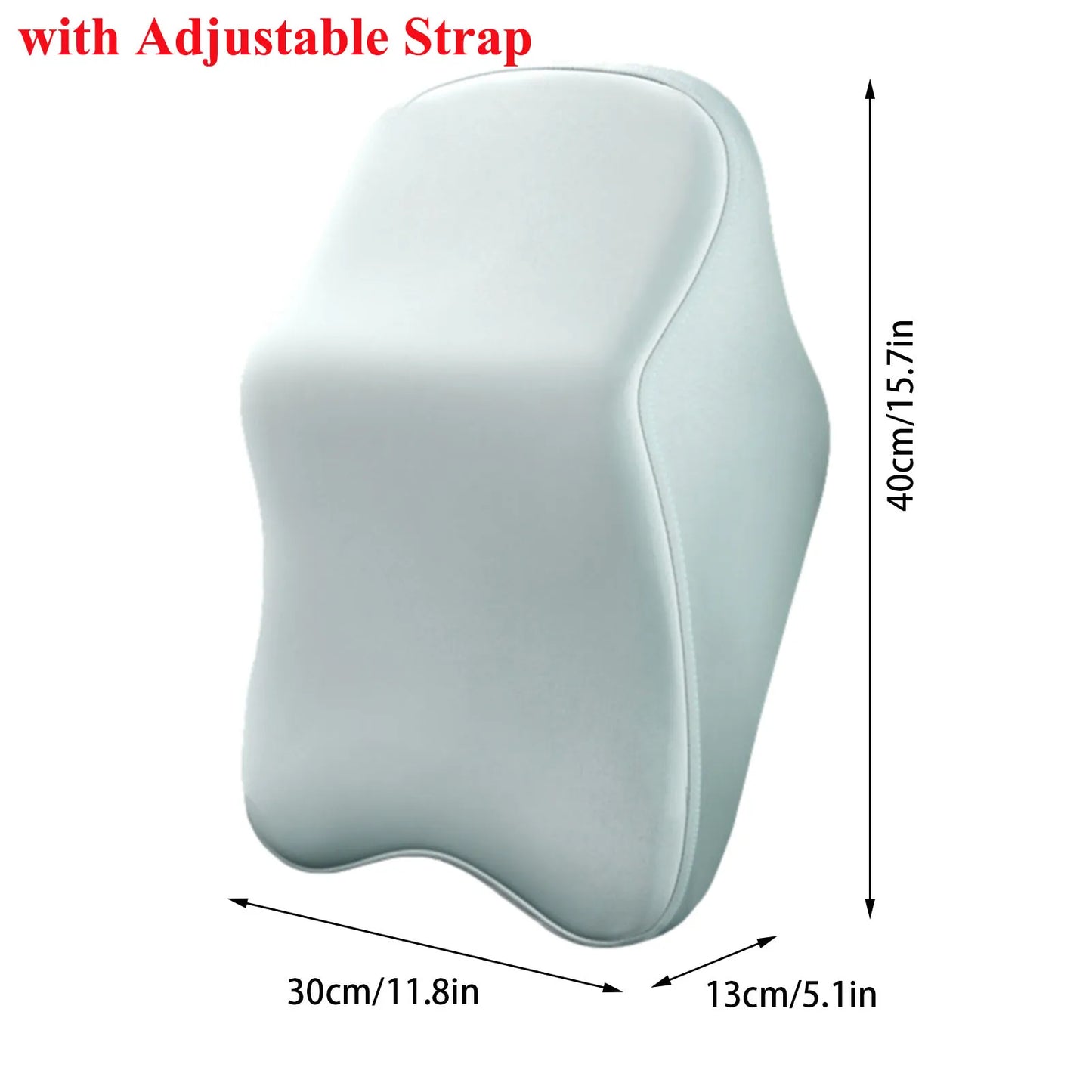 Memory Foam Neck Pillow Car Comfortable Seat Supports Lumbar Backrest Car Seat Headrest Cushion Pads For Neck Pain Relief