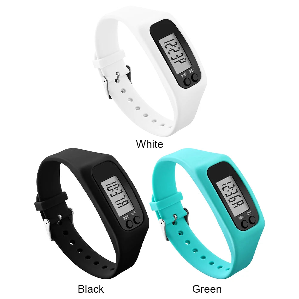 LED Pedometer Wrist Bracelet Calorie Counter