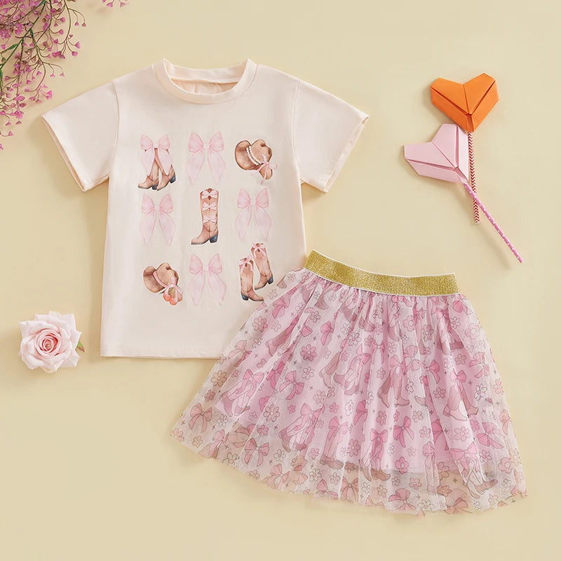 Girls Short Sleeve Summer Set
