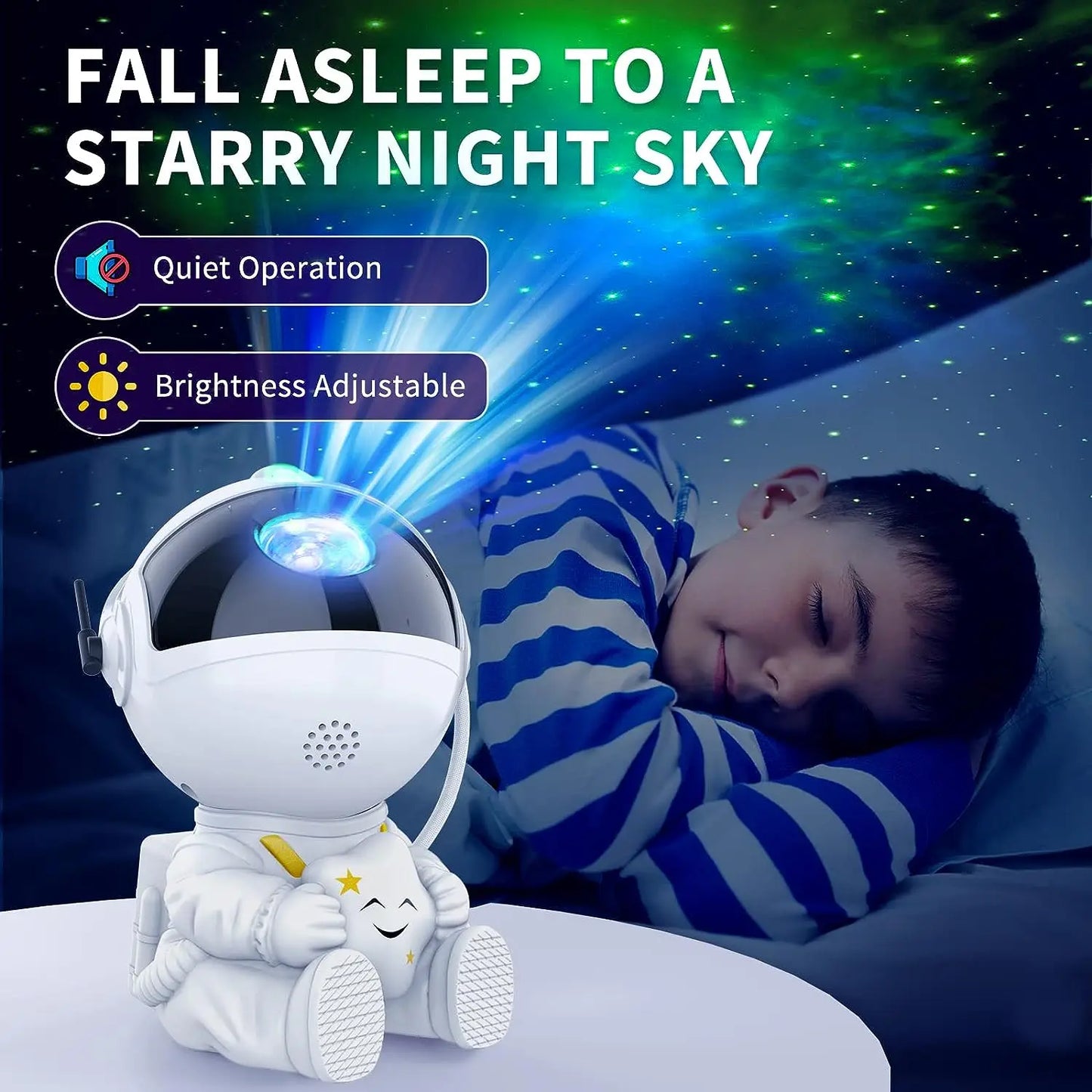 Star Projector Galaxy Night Light Astronaut Space Projector Starry Nebula Ceiling LED Lamp for Bedroom Home Decorative Children Gift